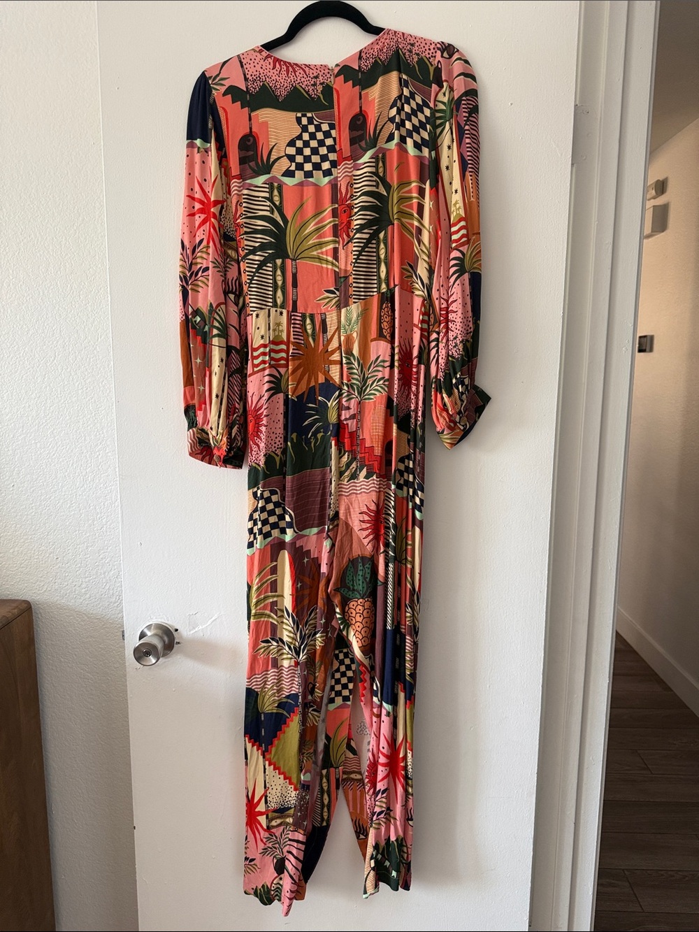 FARM Rio Pink Multi Mystical 🍃Print Jumpsuit - Picture 10 of 15